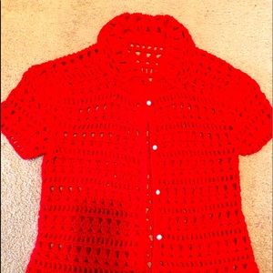 Hand crocheted sweater